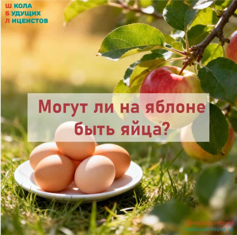 Могут ли на яблоне быть яйца? Могут ли на яблоне быть яйца?