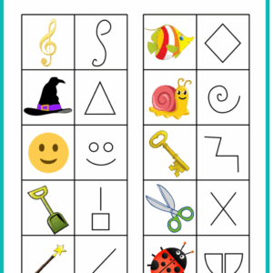 тест пиктограммы с ответами, знаки пиктограммы,, опосредованное внимание,упражнение пиктограммы, развитие памяти