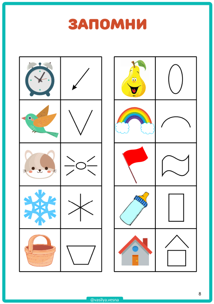 тест пиктограммы с ответами, знаки пиктограммы,, опосредованное внимание,упражнение пиктограммы, развитие памяти