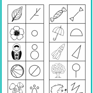 тест пиктограммы с ответами, знаки пиктограммы,, опосредованное внимание,упражнение пиктограммы, развитие памяти