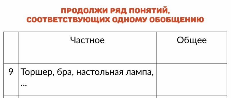 ряд понятий, обобщение ряд понятий, обобщение