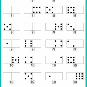 Математическое домино на состав числа