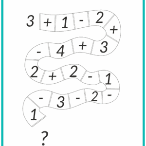 устный счет до 10. сложение и вычитание чисел. сумма и разность. Змейка