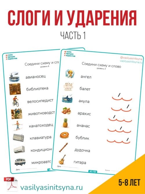 Деление на слоги и постановка ударения