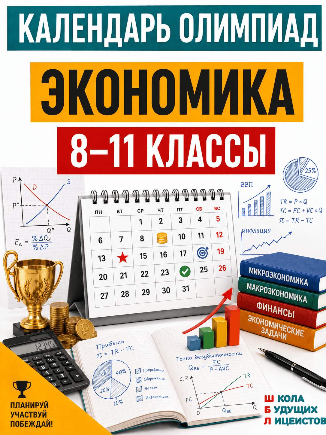 Календарь олимпиад по математике 5-11 классы 2 олимпиады по экономике